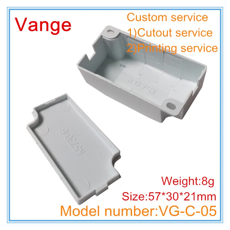 10 шт./лот коробка для электронного проекта 57*30*21 мм IP54 огнеупорный ПК Пластиковый корпус diy светодиодный