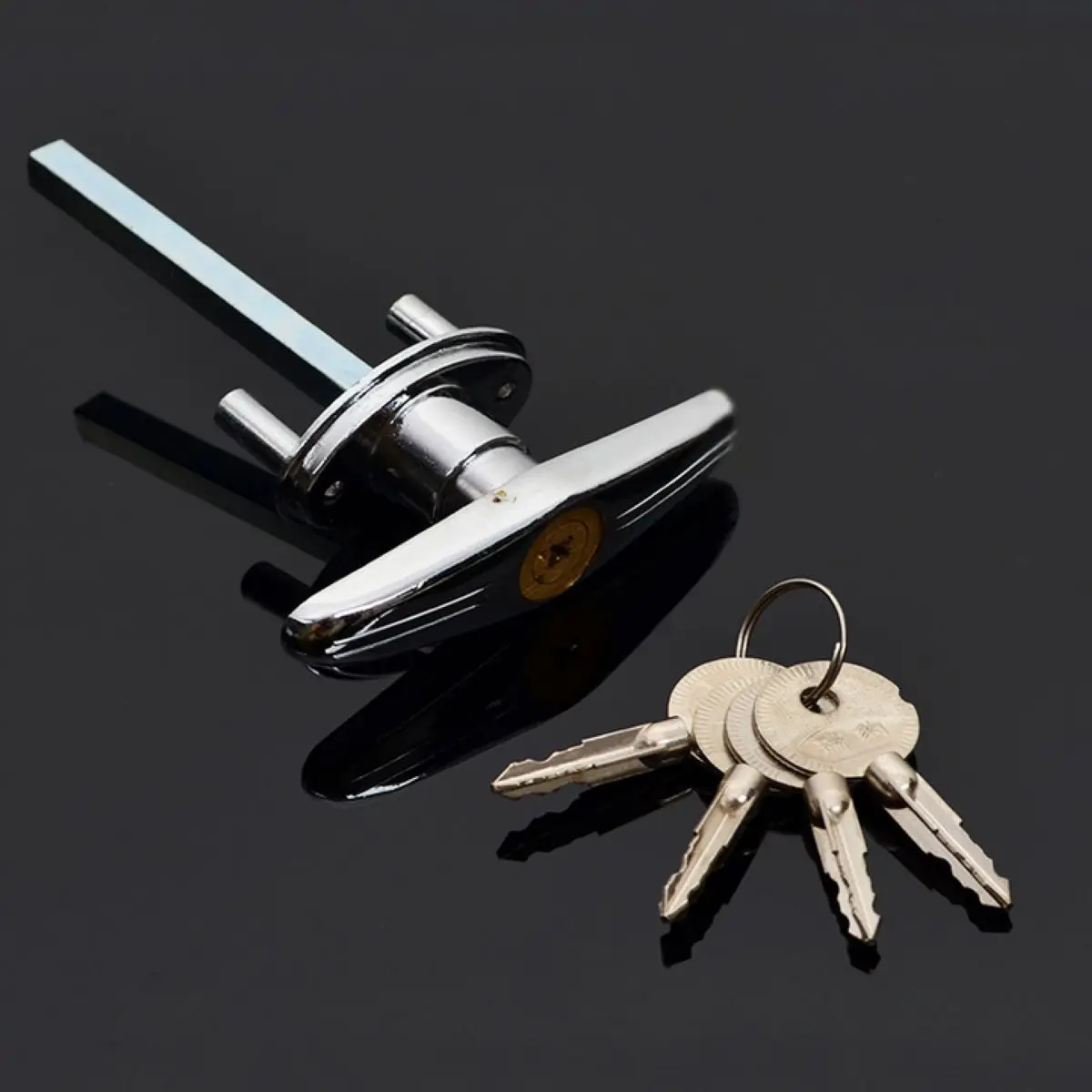 Устройство для гаражной двери т замок ручка с 2/3/4 Ключи безопасности для жилых автомобильных прицепах и прицепов - Цвет: A