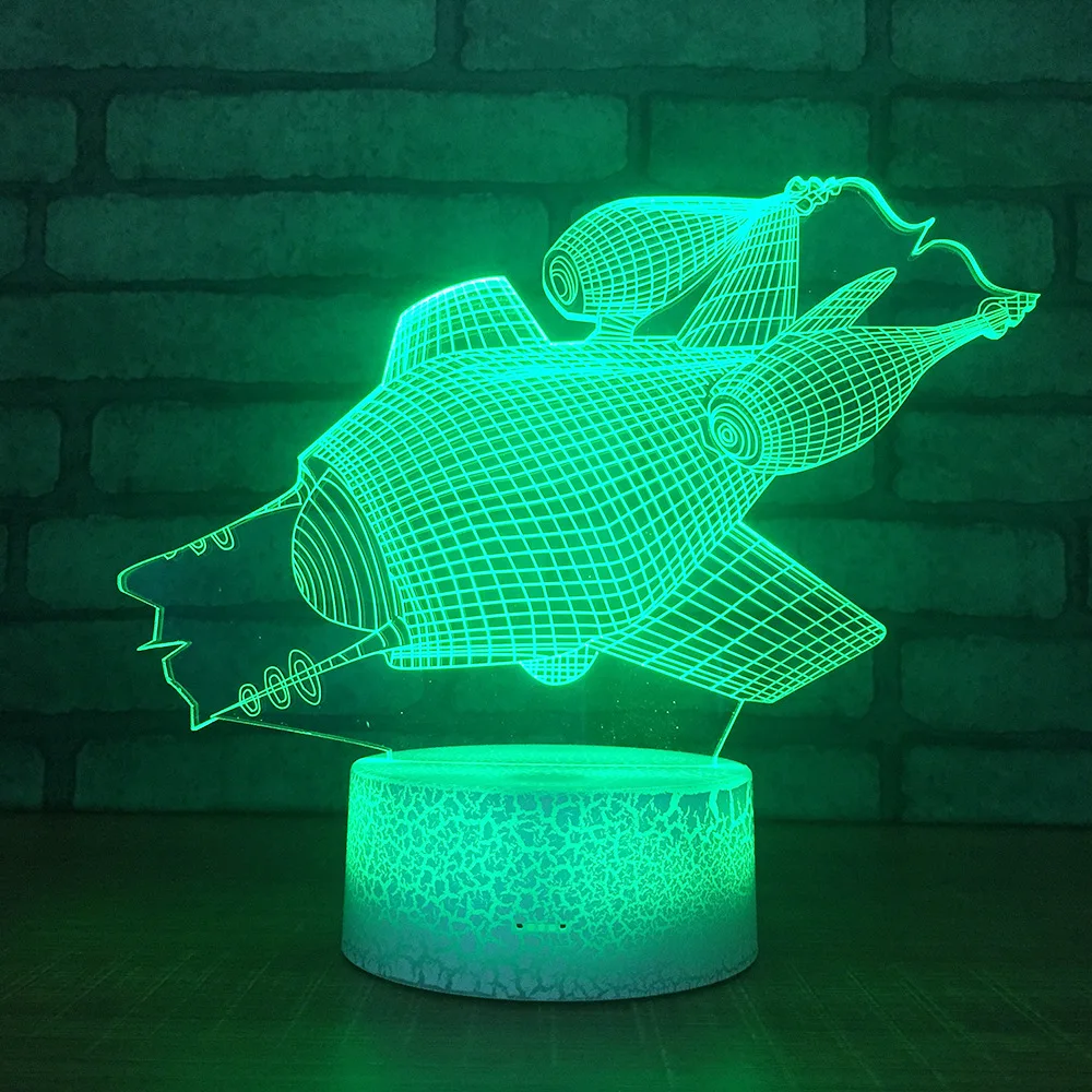 

7 Color Change 3d Light Night Desk Lamp Acrylic Customized Gift Table Lamps For Living Room Decorations Gift For Baby Room
