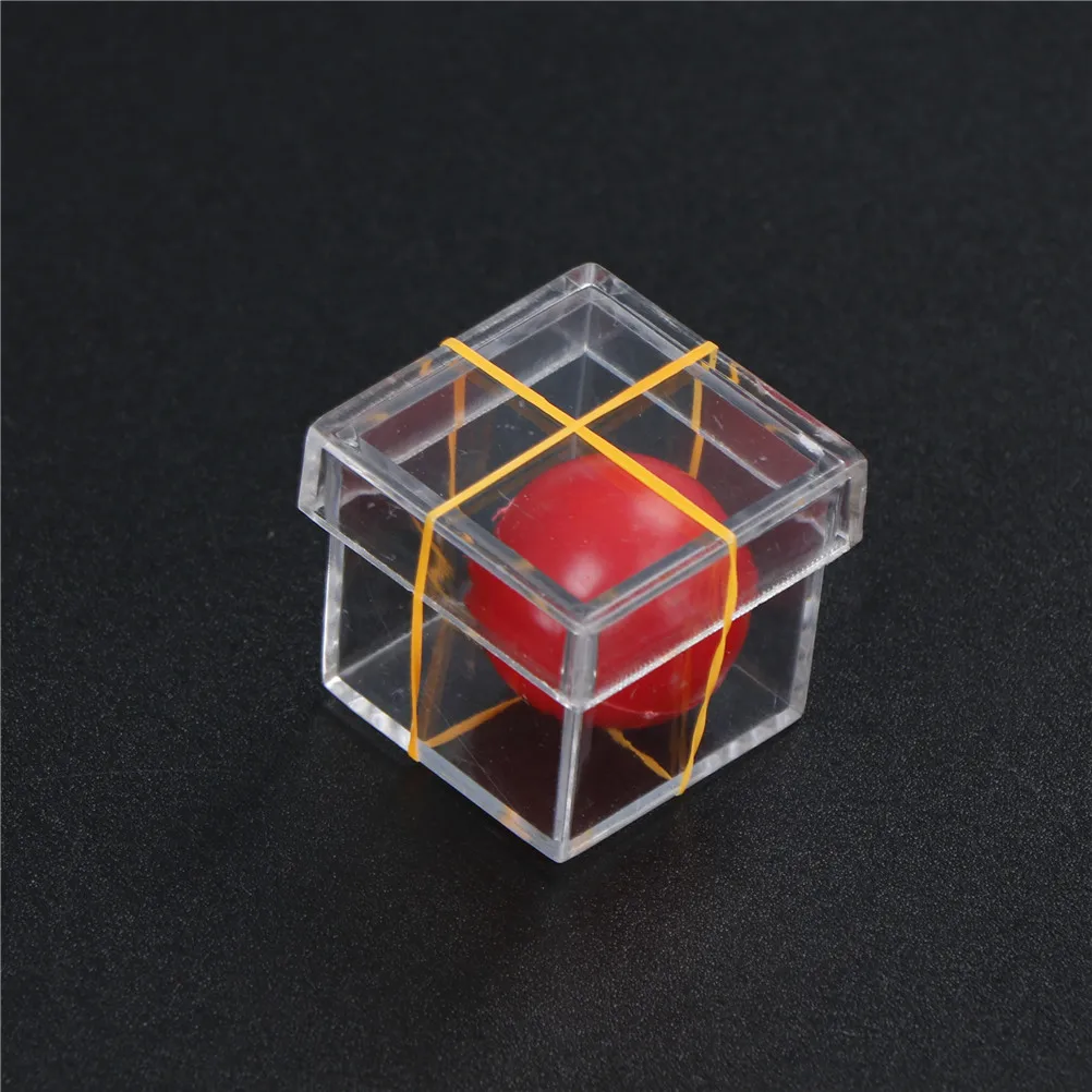 2PCS Clear Ball Through Box for Children Stage Illusion Prop Magia