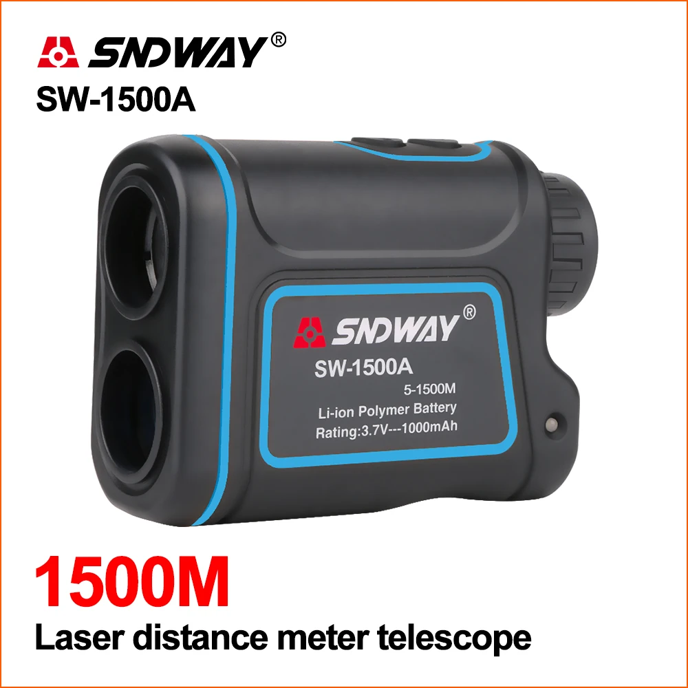 SNDWAY Laser Rangefinder Distance Meter Golf Digital Distance Meter Hunting Telescope Measure 1200M 1500M Laser Rangefinder