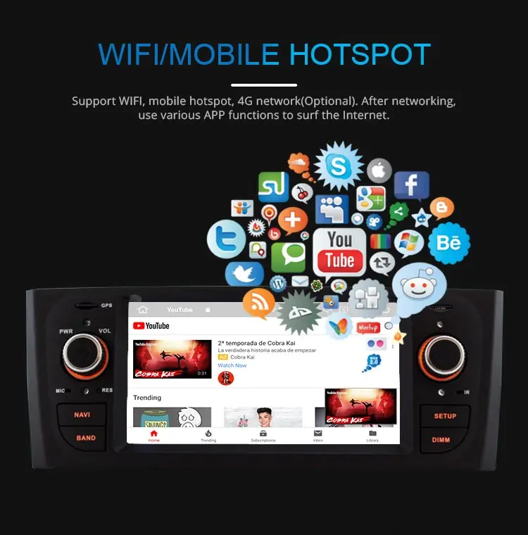 JDASTON Android 9,0 Автомагнитола для Fiat PUNTO 2005-2009 fiat Linea 2007-2011 Восьмиядерный 4G+ 64G Автомобильный мультимедийный плеер gps стерео