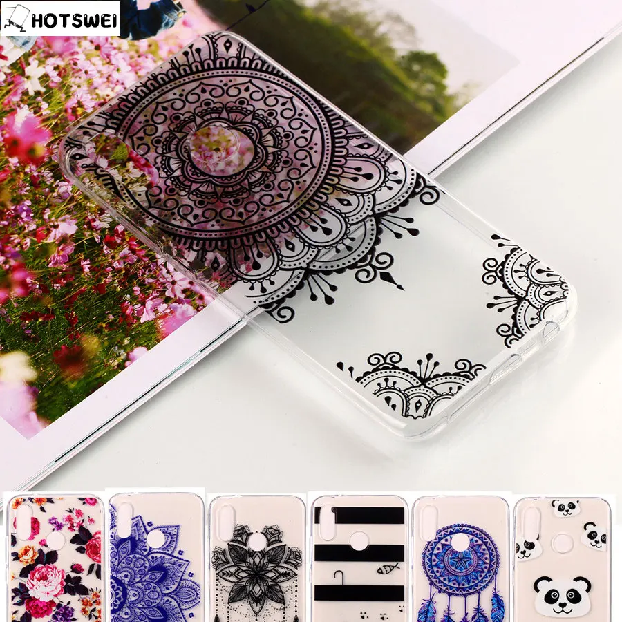 HOTSWEI чехол для huawei P20 Lite роскошный 3D Мандала Цветочный прозрачный ТПУ задняя