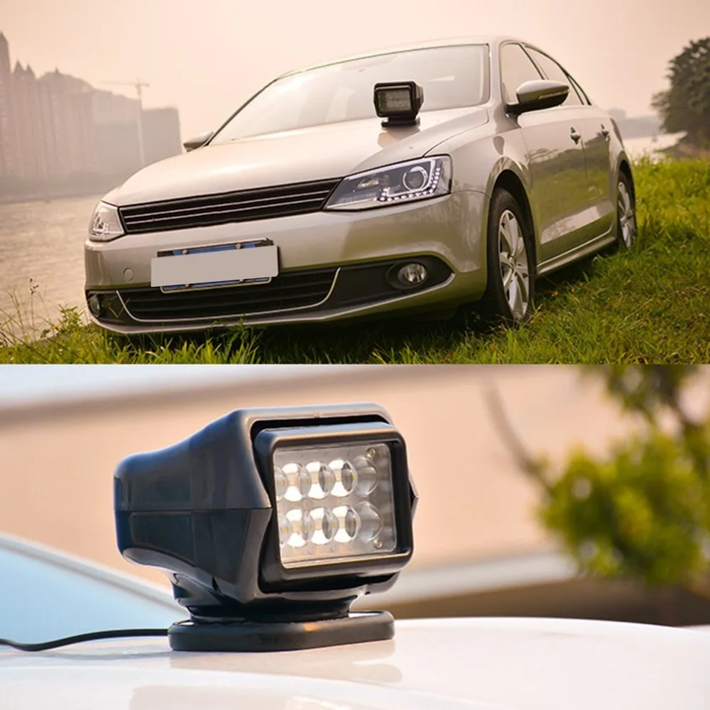 

50W Spot Light Remote Control Super Bright LED Search Light Waterproof Outdoor Spotlight For Truck Marine Car