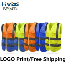Hivisi бренд высокая видимость светоотражающий жилет безопасности сетчатый жилет для строительства горного движения