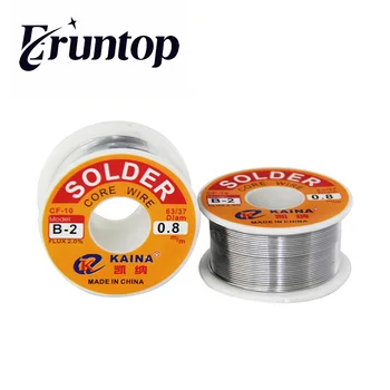 

1PCS (B-2) Welding Wire 100g/3.5oz FLUX 2.0% 0.6 0.8 1.0 1.2 1.5 2.0mm 63/37 45FT Tin Lead Line Rosin Core Flux Solder