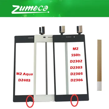 

10PCS/Lot 4.8''For Sony Xperia M2 S50h D2302 D2303 D2305 D2306 Sony M2 Aqua D2403 Touch Screen Digitizer Black White Color+Tape