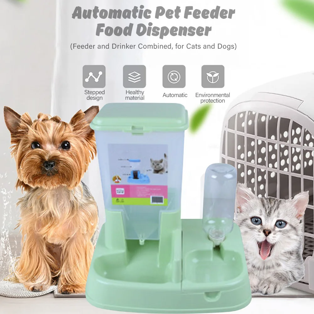 

Automatic Pet Feeder Dog Food Dispenser Water Dispenser easy to clean Cat Water Fountain for Cats and Dogs