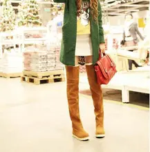Winter Women Long Boots Over the Knee Flat Snow Boots Casual Warm Knee High Boots Thigh