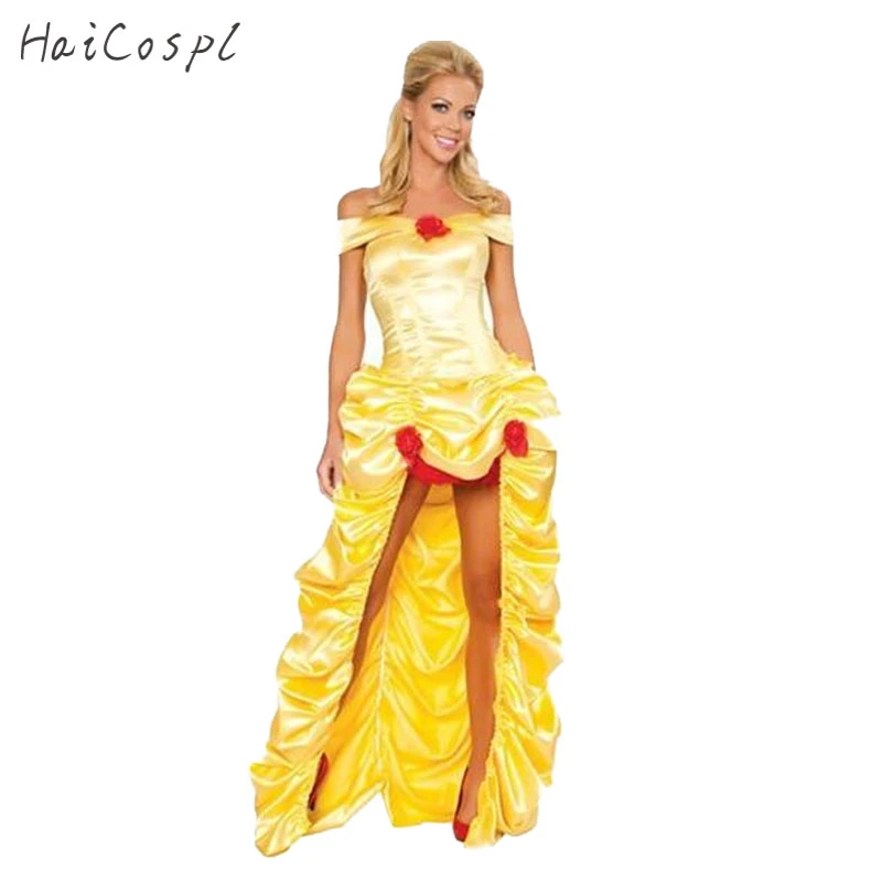 Costumes D Halloween Pour Femmes Adulte Cendrillon Robe Princesse Belle Deguisement Femme Blanche Neige Costume Conte De Fees Robe Une Piece Aliexpress