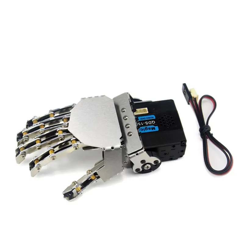 

Mechanical Bionic Palm Educational Robotics Kit Programming Exoskeleton Robot Gripper Steering Gear Control High-Tech Toy