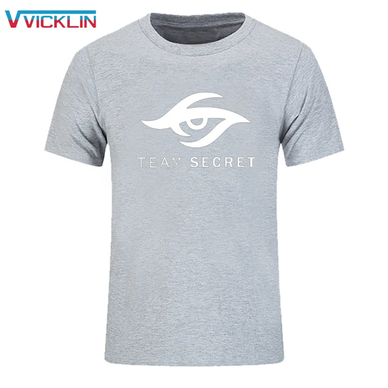  Dota2 T Shirt Turret International Invitation TI5 Cotton T-shirts DOTA 2 Team Secret logo Printed T