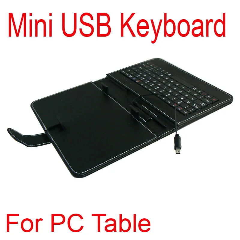 

Clearance Price !!! Mini USB Keyboard Smart Cover Leather Cases Bag Stylus Pen for 7" Tablet PC MID Free Shipping