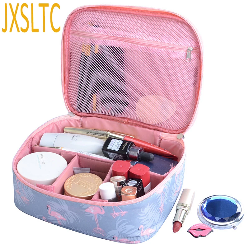 JXSLTC Portable Travel Cosmetic Cases Female Large Capacity Cosmetic