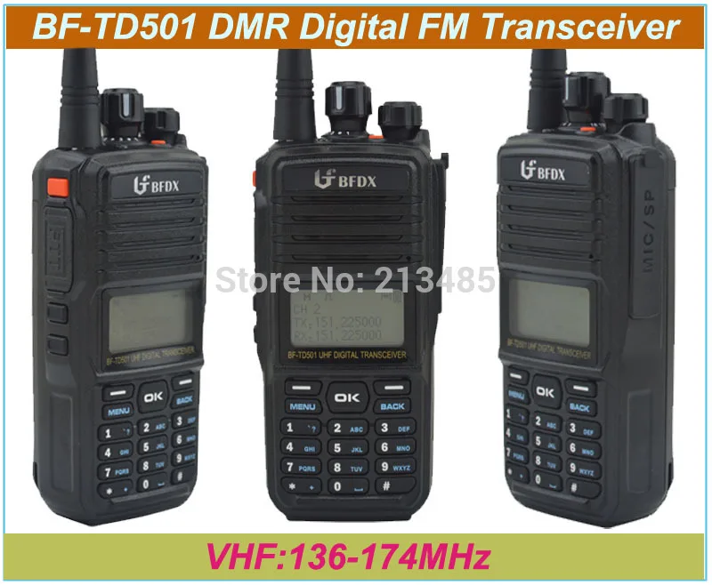 BFDX BF-TD501 VHF 136-174MHz DMR цифровой FM-трансивер | Мобильные телефоны и аксессуары