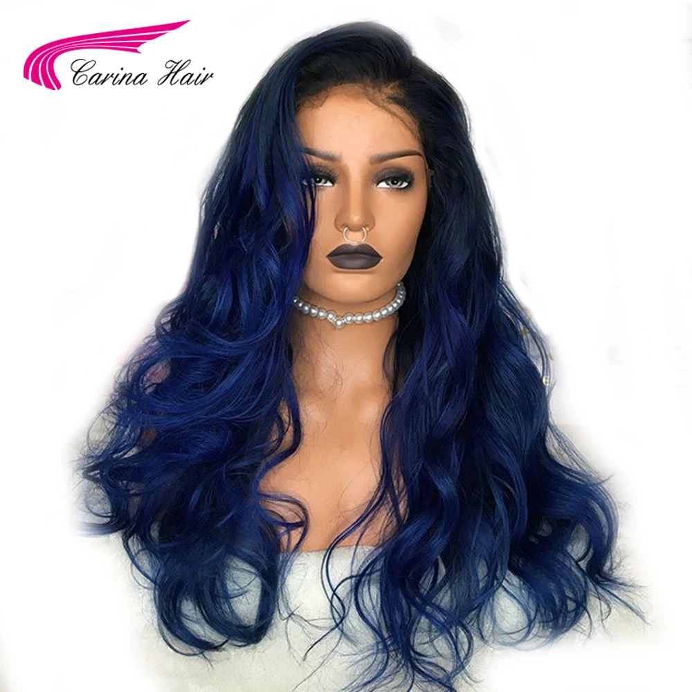

Carina Ombre Brazilian Lace Front Human Hair Wigs With Baby Hair Body Wave Remy Pre Plucked 13X6 Lace Front Wig For Women