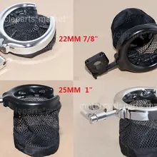 Универсальный хромированный мотоцикл руль металлический держатель для напитков металлический напиток для Harley Dyna Honda Suzuki Ямака BMW