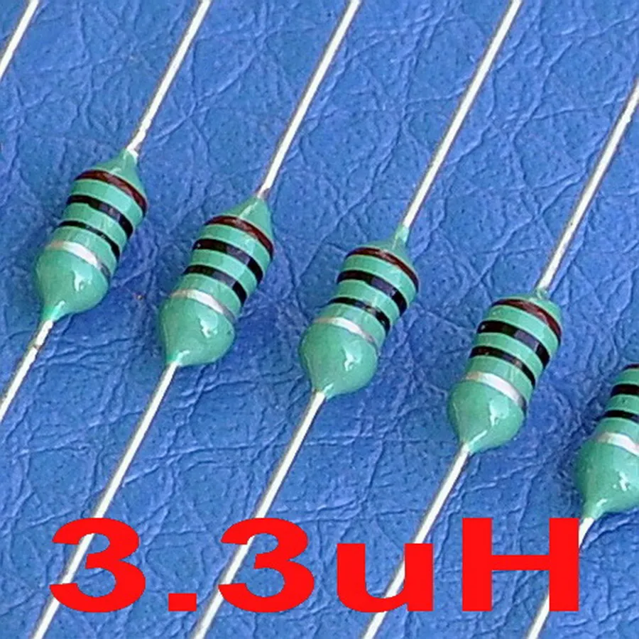 

( 50 pcs/lot) 3.3uH Axial Color Ring Fixed Inductor, 0307, 1/4W