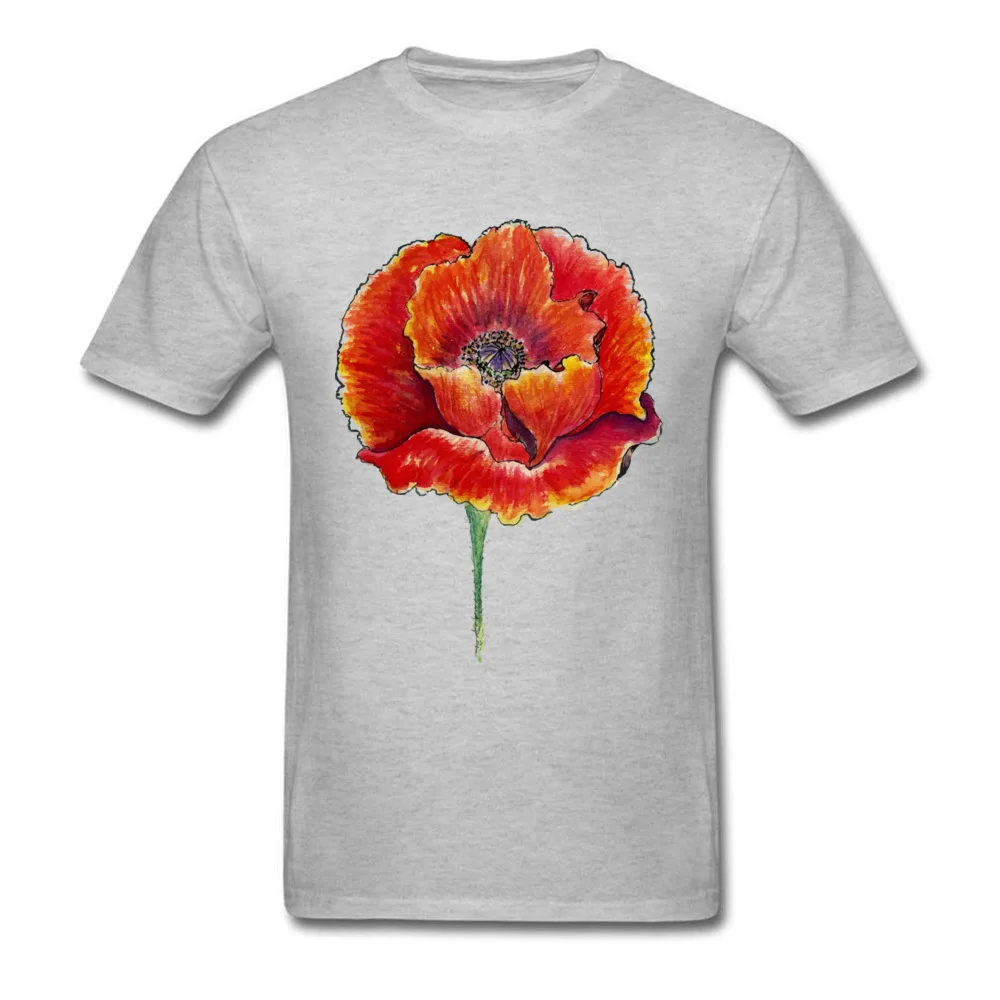 Poppy flower_grey