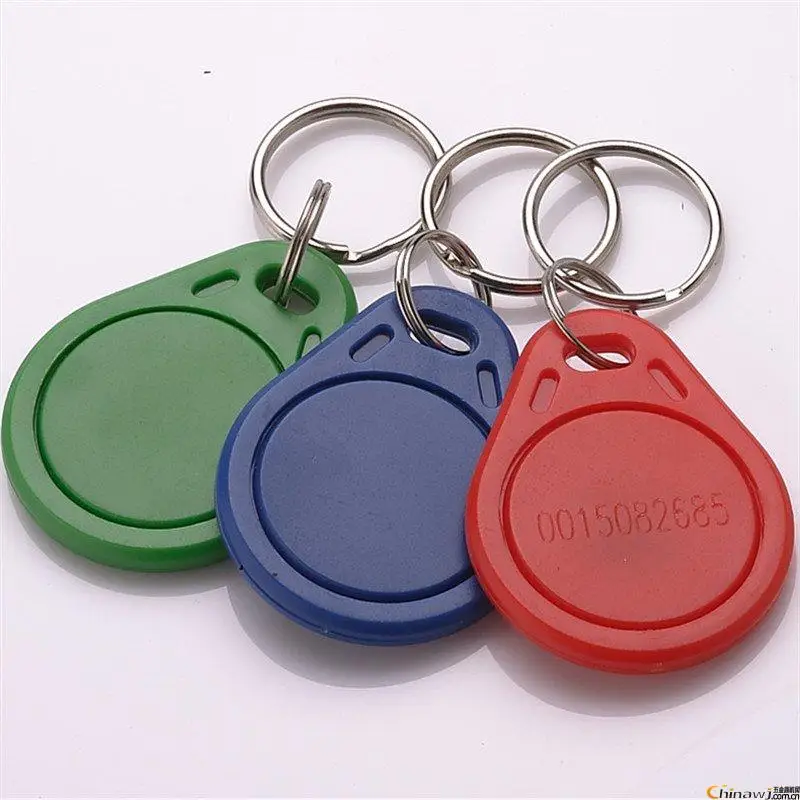 

100PCS/lot 13.56MHz Rewritable Writable RFID Proximity Tags Key Fob With MF1 S50 Chip HiRead Access control induction keycard