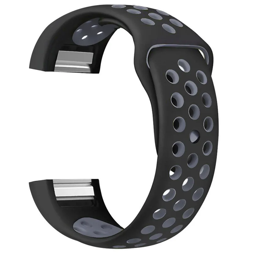 Для Fitbit Charge 2 сменные полосы ремешок 215 мм Модный спортивный силиконовый браслет