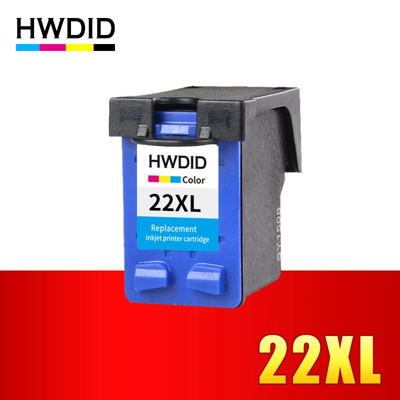 Сменный чернильный картридж HWDID 22XL для HP 22 XL Deskjet F2280 F2180 F4180 F380 F2238 D1360 D1460 D2360 F2224 |