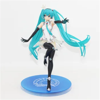 

Haocaitoy Premium Edition Hatsune Miku 2014 PVC Dolls 3rd Generation Racing Hatsune Special Toys 20cm Collecting For Gift