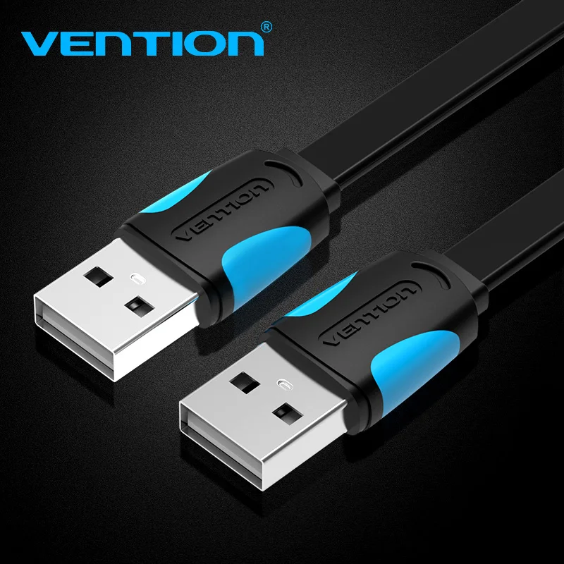 Vention USB-USB кабель Тип A папа-папа USB 2,0 кабель-удлинитель для жесткого диска радиатор Компьютерная камера кабель-удлинитель USB