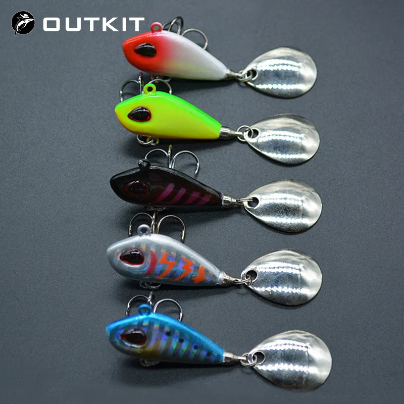 OUTKIT New Metal Mini VIB With Spoon Fishing Lure 6g10g17g25g 2cm Fishing Tackle Pin Crankbait Vibration Spinner Sinking Bait|mini vib|sinking baitsfishing tackle - AliExpress