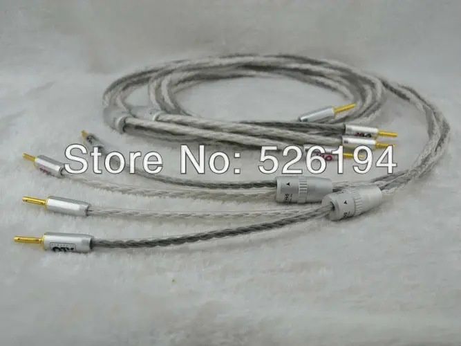 

Pair XLO HTP4 occ copper hifi Speaker Cable audio loudspeaker wire with banana plug