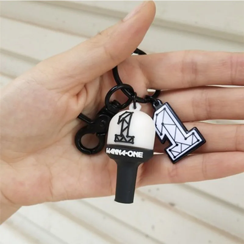 

KPOP GOT7 WANNA ONE EXO Creative 3D Cartoon Key Chain Key Ring Bag Accessories JinYoung BamBam LX124