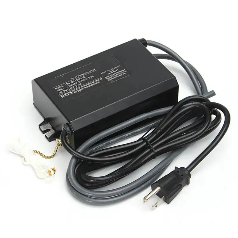 

30mA 8KV 8000V 120V High Frequency Neon Electronic Transformer Power Supply Rectifier With Pull Chain ON/OFF Switch