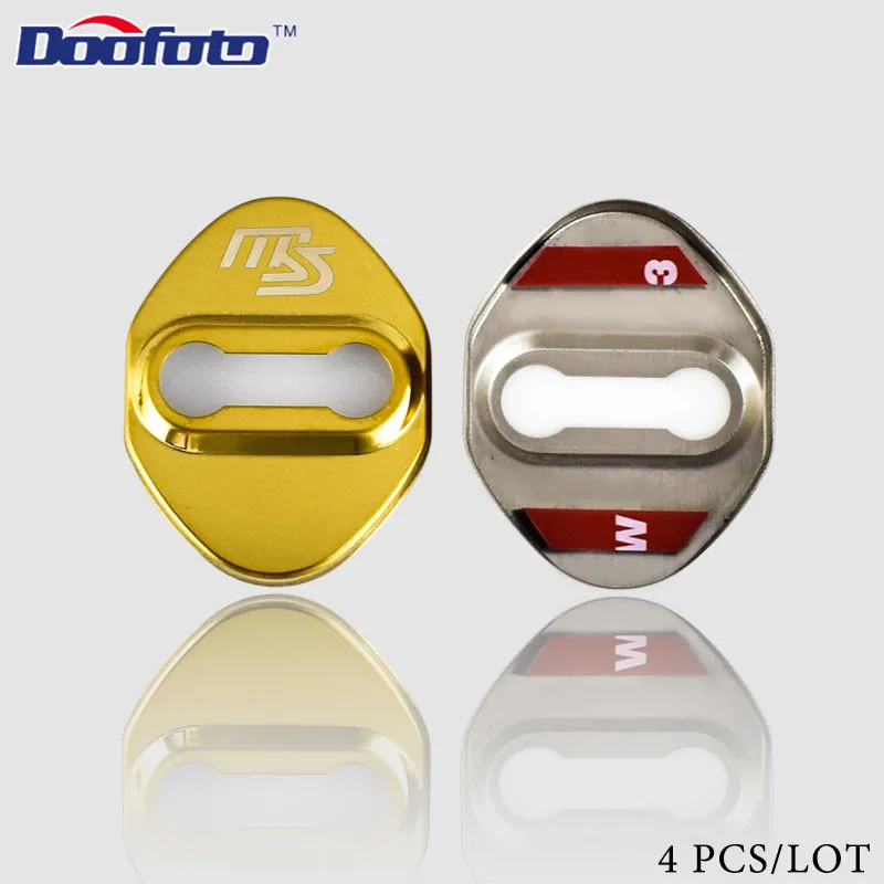 Doofoto автомобильный Стайлинг Автоматический дверной замок защитный чехол для Mazda MS CX 5 для Mazda Speed Atenza CX-5 аксессуары автостайлинг - Цвет: Style 1 Gold