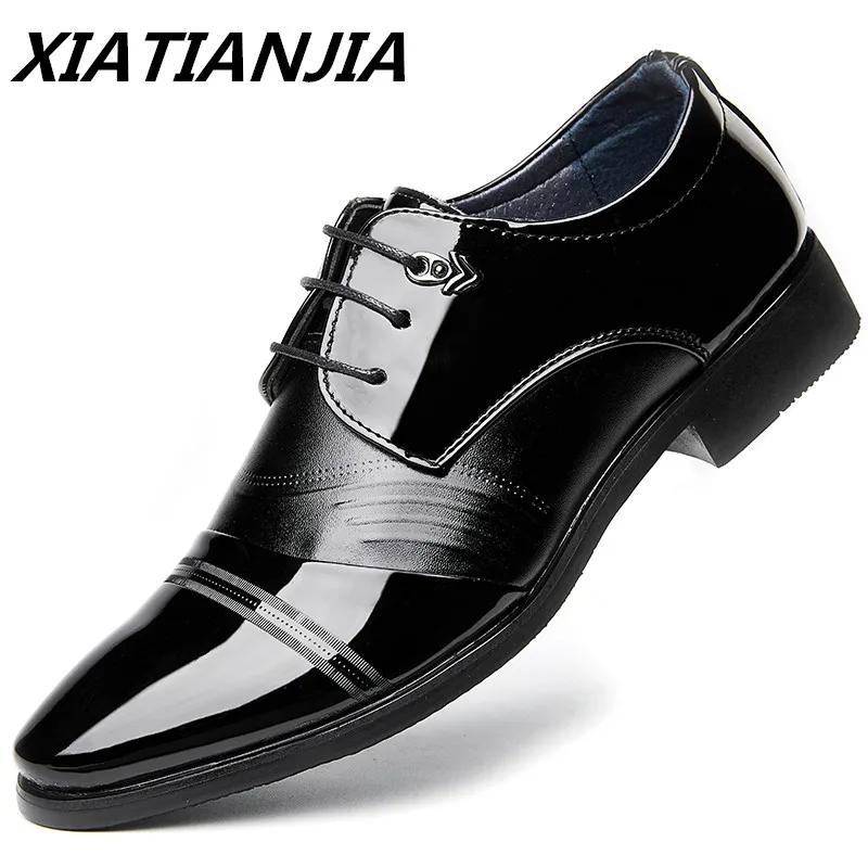

2019 Mens Dress Shoes Banquet Wedding Leather Men's Suits Formal Shoes Men Oxfords Social Fashion Footwear Zapatos De Hombre