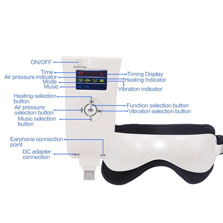 Давление воздуха массажер для глаз с музыкальными функциями постоянного тока магнитного дальнего инфракрасного нагрева вибрационная терапия близорукость Breo Pangao массаж
