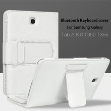 Wireless Bluetooth Keyboard +PU Leather Cover Protective Smart Case For Samsung Galaxy Tab A 8.0 Inch Tablet T350 T355 P350+Gift