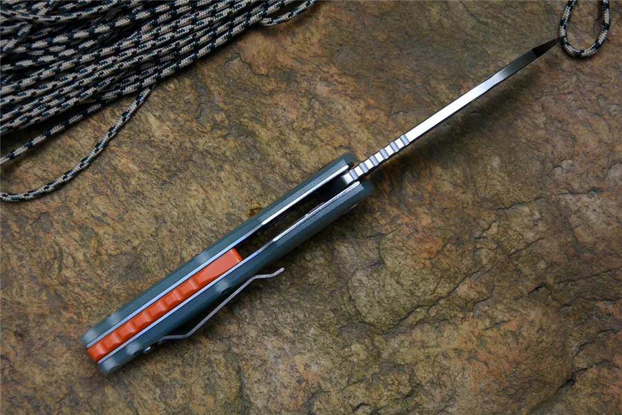 TwoSun TS48 Jade G10 ручка модель карманный нож D2 атласное лезвие Флиппер шарикоподшипник шайба Открытый Отдых выживания подарок нож