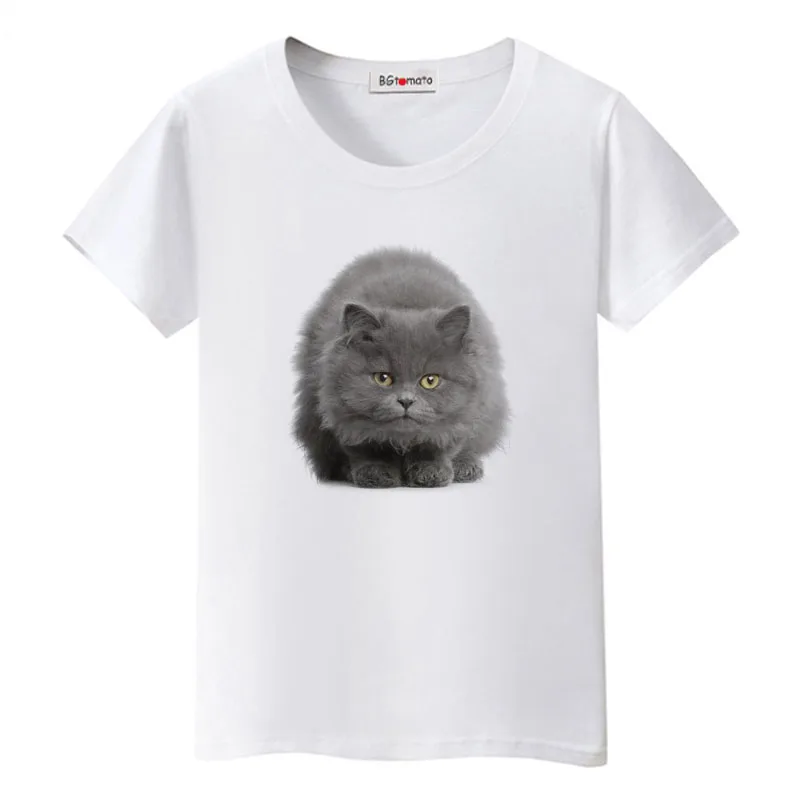 

BGtomato New arrival lovely 3D cats tshirt popular fat cats funny tops casual tee shirt good quality comfortable summer t-shirt