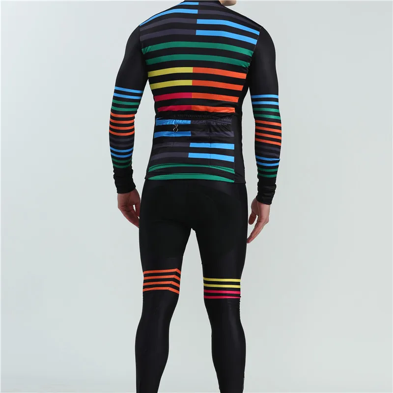 2019 winter sports cycling jersey set men long sleeve fleece warm bike clothing uniforme ciclismo hombre triathlon suit swimwear