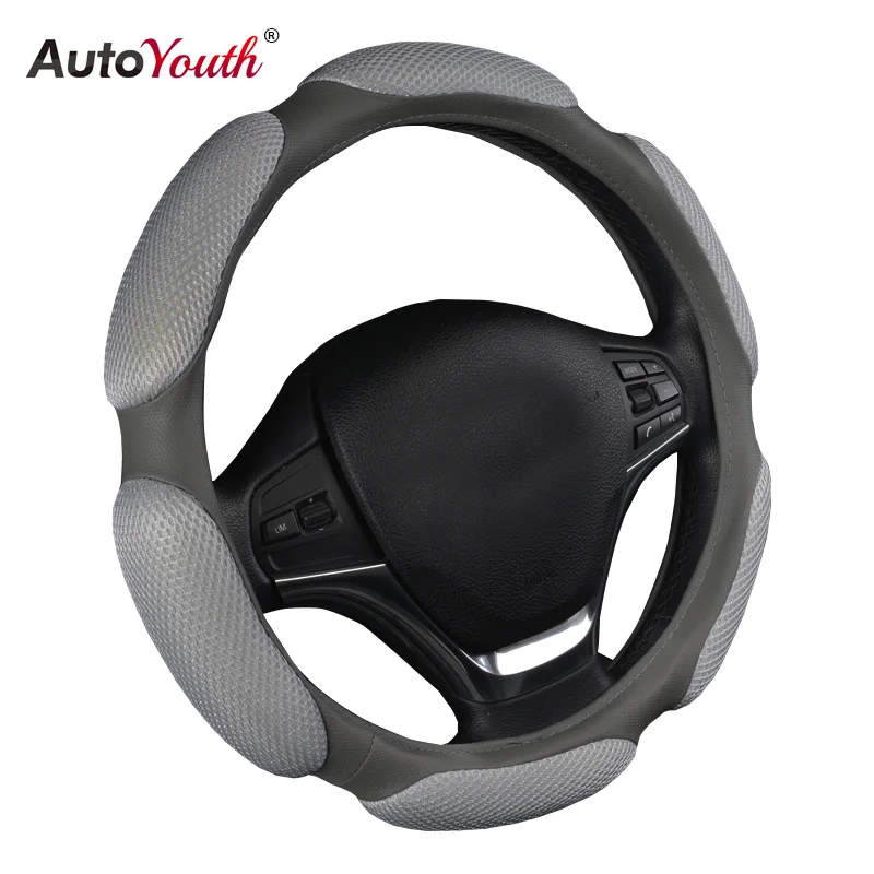 AUTOYOUTH Classic Breathe Massage Car Steering Wheel Covers Universal Fit For BMW Audi Ford Kia font