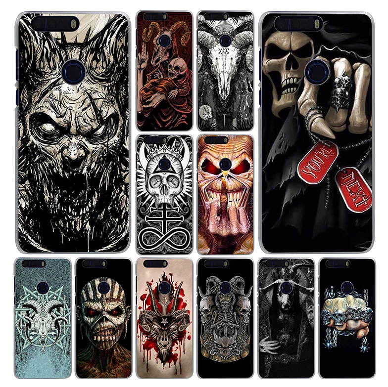

Lavaza Satanic Scary Skull Phone Case for Huawei Honor Note 10 Play 10 9i 9 8C 8X 8 Lite 7X 7A 6C Pro 6A