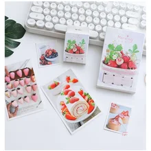 30 листов/набор креативная Клубничная фруктовая открытка/поздравительная открытка/открытка для сообщений/письмо на день рождения конверт Подарочная открытка