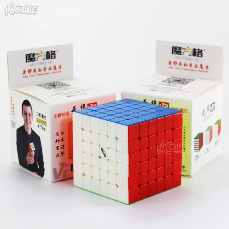 Mofangge Ухуа V2 6 слоев Cube Скорость Stickerless 67 мм Логические кубики для детей cubo Чемпионат 6x6 обучения EducationToys