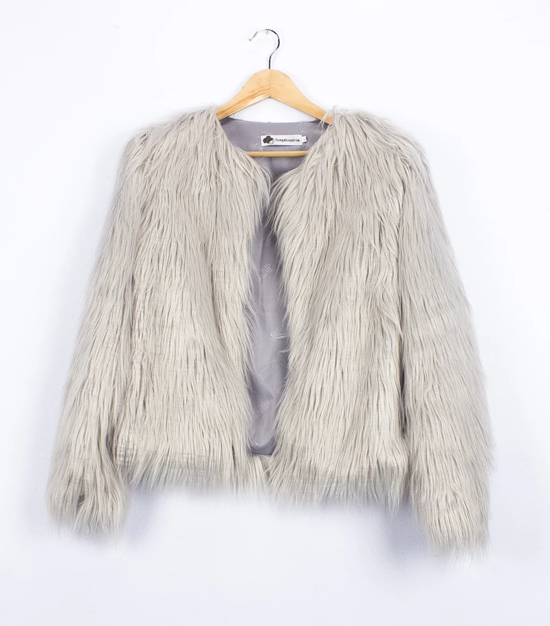 2017 новое женское меховое пальто пушистое плотное теплое фиолетовое с длинным