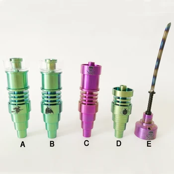 

colorfull Titanium nail GR2 Titanium Nail Carb Cap Quzrtz dish for Helloween Theme gift fit 16mm or 20mm coil