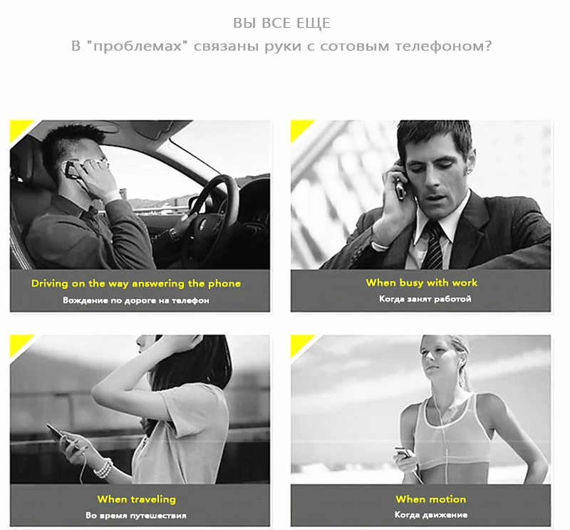 Voice Control Wireless Bluetooth Headphones Noise Cancelling Business Bluetooth Earphones with Mic Handsfree Sports Headsets (4)