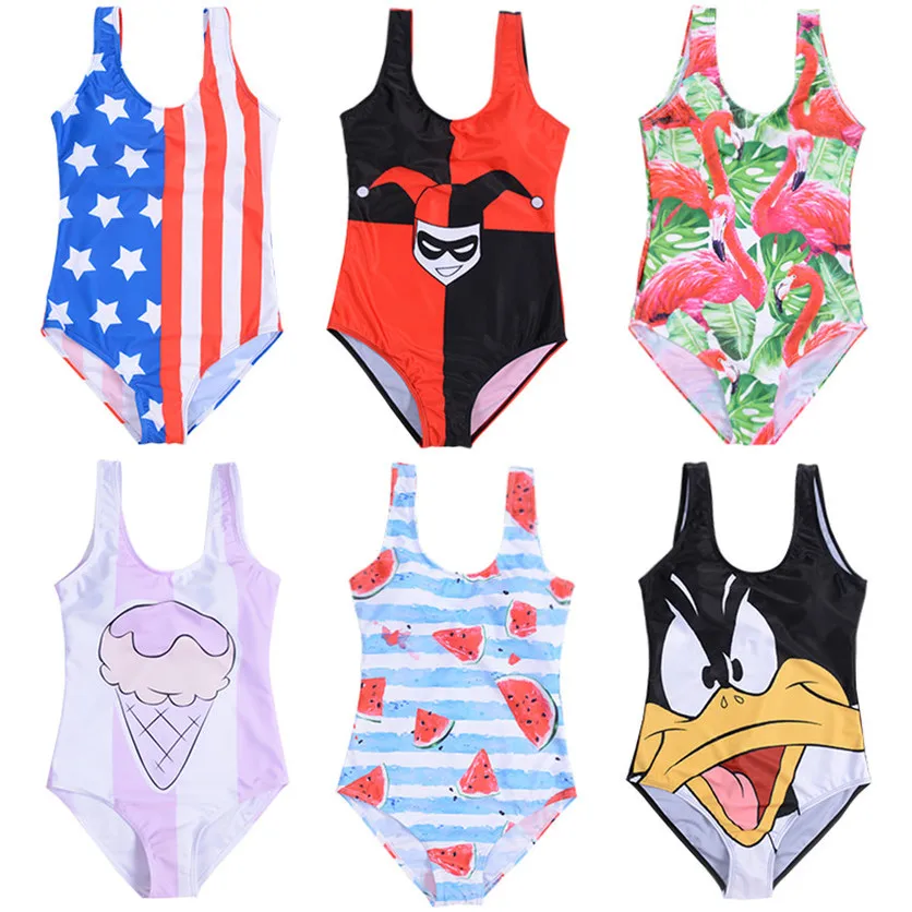 

Bikinis Set Monokini 3D Minnie Swimwear Flag Women Sexy Push Up 2019 Swimsuit Cartoon America Bathing Beachwear Brazilian Bikini