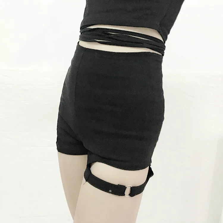 39D Harajuku в стиле панк плед асимметричные юбки Для женщин Асимметричная с высокой талией плиссе Девушки Готический половину модная юбка с поясом