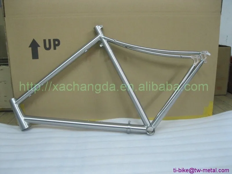 Top Titanium breakaway & Couple Bike frame Mountain with taper head tube Custom Bike frame with brushed XACD titanium MTB bike frame 8 Top Titanium breakaway & Couple Bike frame Mountain with taper head tube Custom Bike frame with brushed XACD titanium MTB bike frame 8