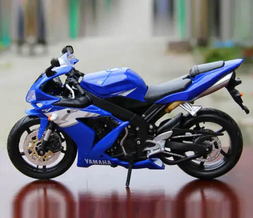 MAISTO 1/12 Масштаб литья под давлением модель синий YAMAHA YZF R1 мотогонок мото